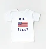 Classic God Bless the USA 4th of July Kids Graphic Tee