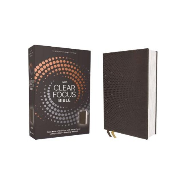 NIV, Clear Focus Bible, Leathersoft, Brown