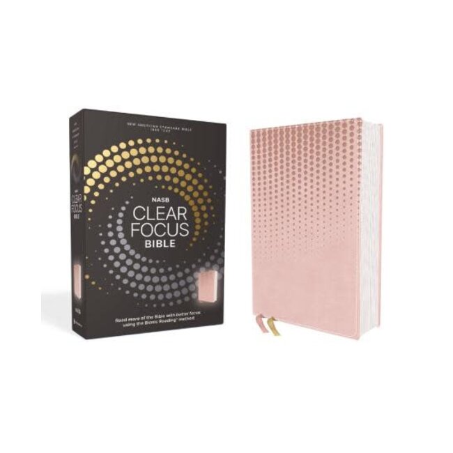 NASB, Clear Focus Bible, Leathersoft, Pink