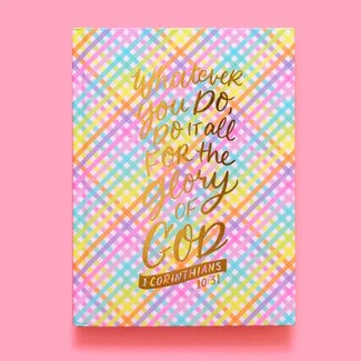 Hardcover Notebook - Bible Verse - Colorful Weave Hardcover Notebook - Bible Verse - Colorful Weave