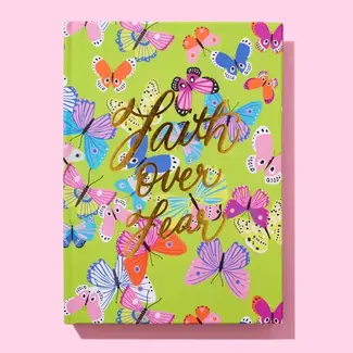 Faith Over Fear Hardcover Notebook