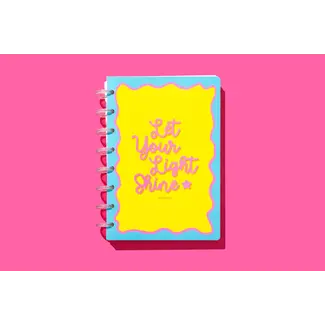 Spiral Disc Notebook - "Let Your Light Shine" - 200 Pages