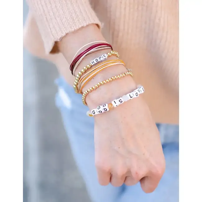 God is Love Letter Bracelet