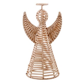 Wicker Angel - 13" H