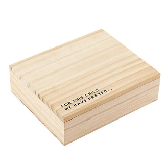 Letter Keepsake Box - For This Child We Have Prayed