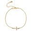 Let Your Light Shine Sideways Cross Bracelet