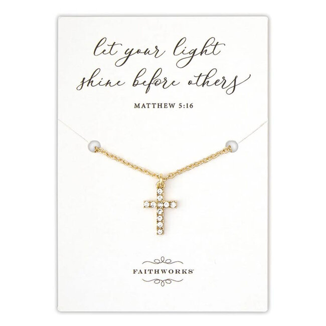 Let Your Light Shine Diamond Cross braclet