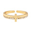 Let Your Light Shine Diamond Cross Ring