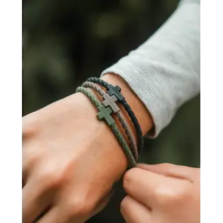 Infinity Cross Bracelets-Blue/Orange/Teal -