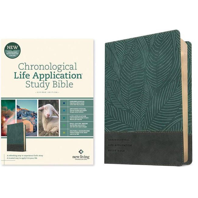 NLT Chronological Life App. Study Bible, (2nd Ed.) Palm Forest Teal
