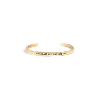 Brass Cuff- Angels Are Watching Over You