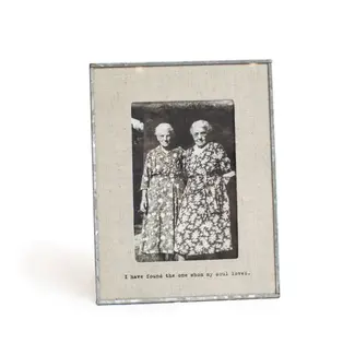 I Have Found The One Zinc Linen Frame 4"x6" Vertical