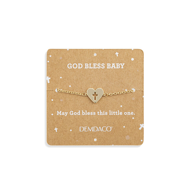 God Bless Baby Lamb + Bracelet - 8in