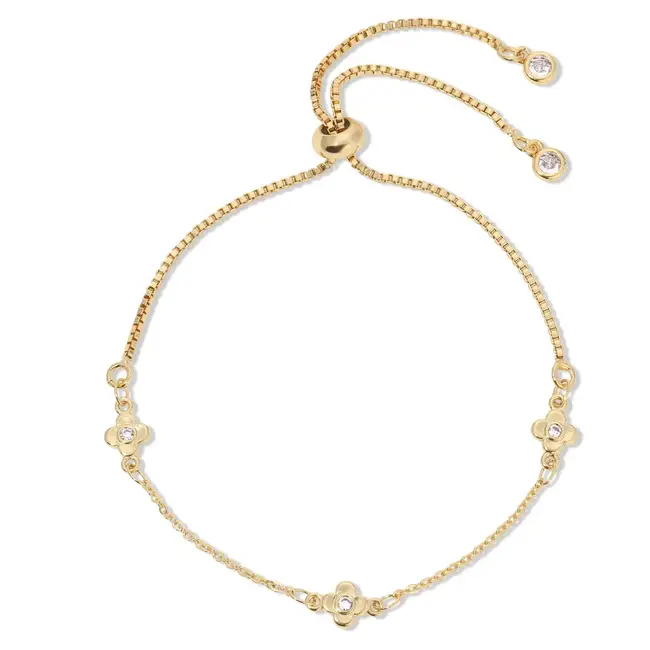 Delicate Quatrefoil Pulley Bracelet