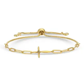 Delicate Cross Pulley Bracelet