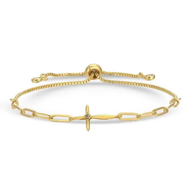 Delicate Cross Pulley Bracelet