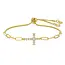 Cross Pulley Bracelet - Gold