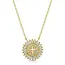 Shimmering Cross Necklace - Gold