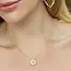 Shimmering Cross Necklace - Gold