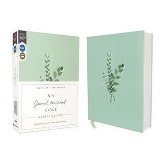 NIV, Journal the Word Bible (Perfect for Note-Taking), Double-Column, Cloth over Board, Teal, Red Letter, Comfort Print