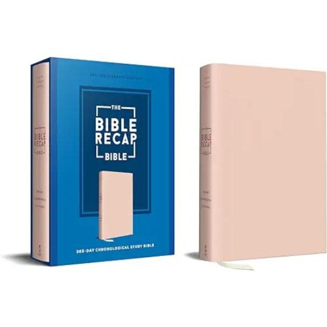 The Bible Recap 365-Day Chronological Study Bible English Standard Version - Imitation Leather, Pink