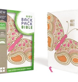NIRV Backpack Bible Pink Butterfly