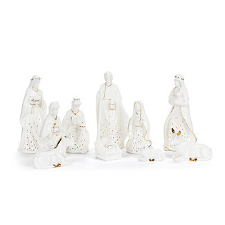 Ceramic LED Nativity Figures - Set of 10