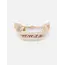 Beige WWJD Embroidered Bracelet