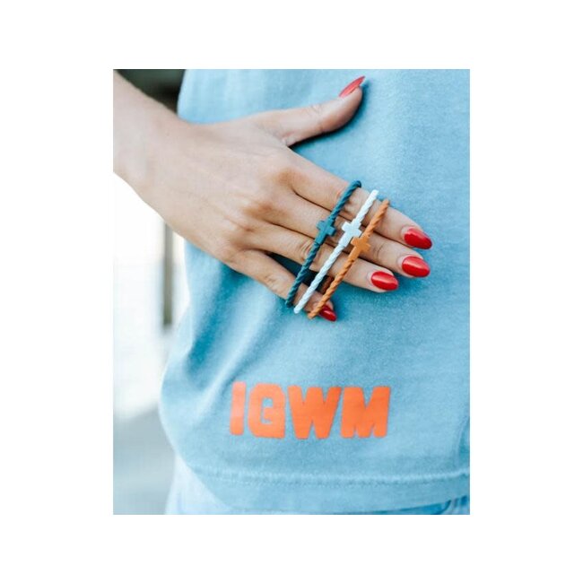 Infinity Cross Bracelets-Blue/Orange/Teal -