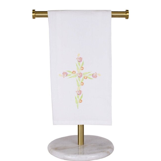 Tulip Cross Flour Sack Hand Towel