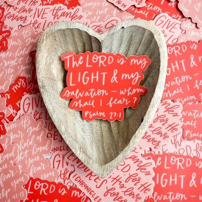 Whom Shall I Fear Sticker Psalm 27:1