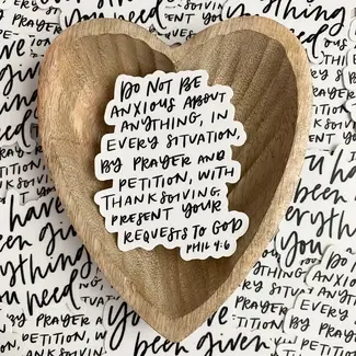 Philippians 4:6 Sticker
