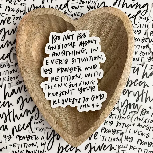 Philippians 4:6 Sticker