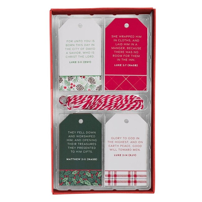 Worship Him Christmas Gift Tag Set