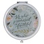 He Who Promised Silver Metal Compact Mirror - Hebrews 10:23