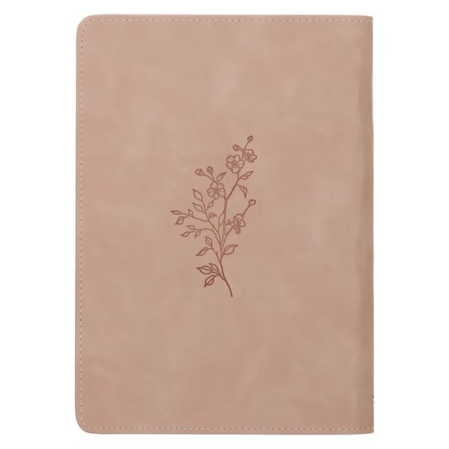 Trust Mottled Blush Faux Leather Classic Journal - Proverbs 3:5