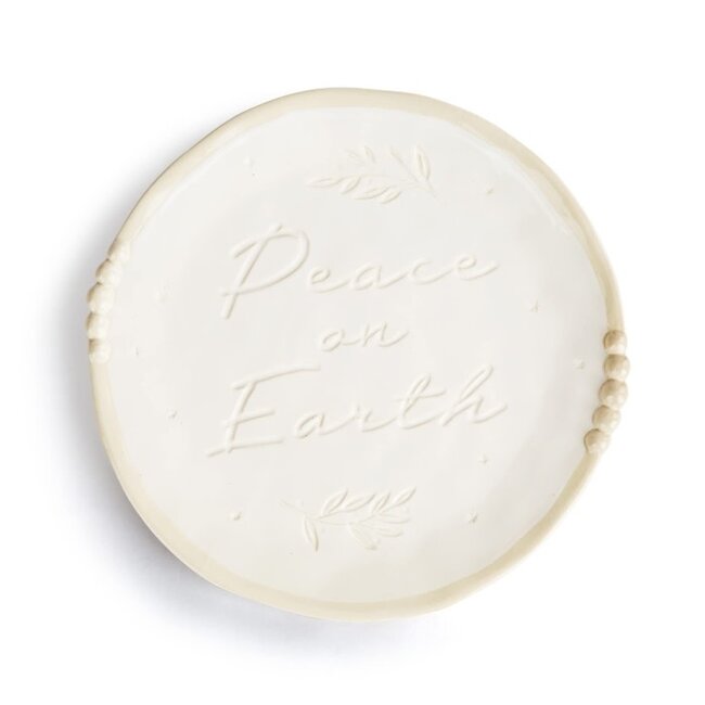 Peace on Earth Ceramic Round Plate