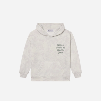 What A Friend in Jesus Camo Kids Hoodie -