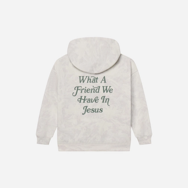 What A Friend in Jesus Camo Kids Hoodie -