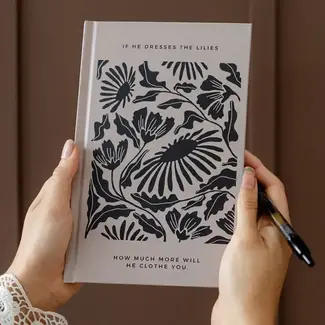 Hardcover Journal: If He Dresses the Lilies