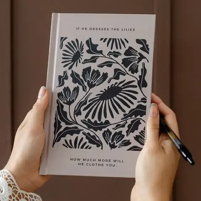 Hardcover Journal: If He Dresses the Lilies