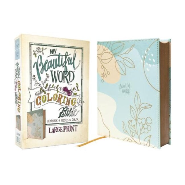 NIV, Beautiful Word Coloring Bible, Large Print, Leathersoft over Board, Teal