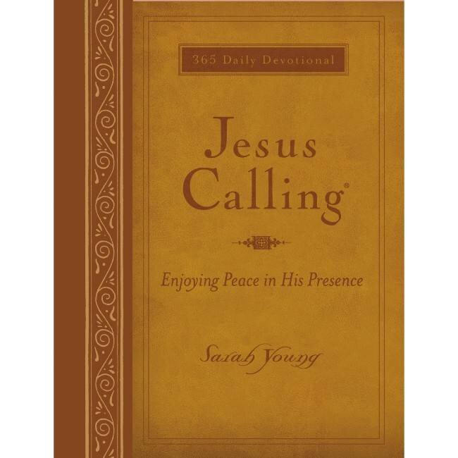 Jesus Calling Large Print - Brown Leather