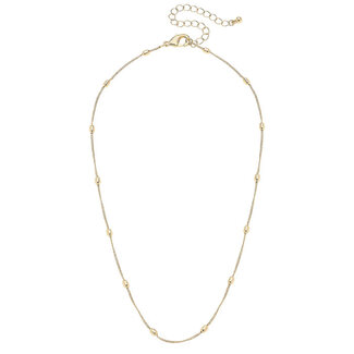 Wynona Dainty Charm Necklace Base in Shiny Gold