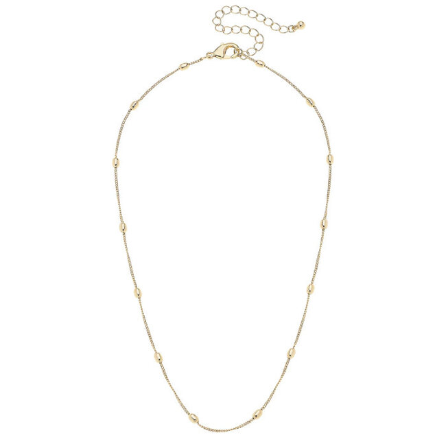 Wynona Dainty Charm Necklace Base in Shiny Gold