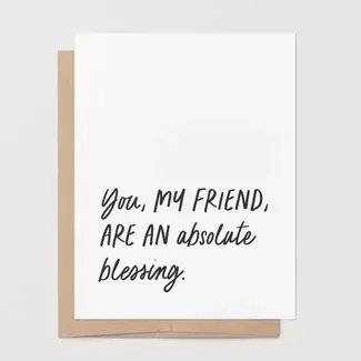 You Are A Blessing Greeting Card