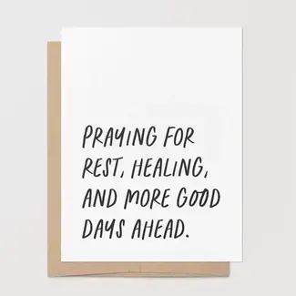 Praying For Healing Greeting Card