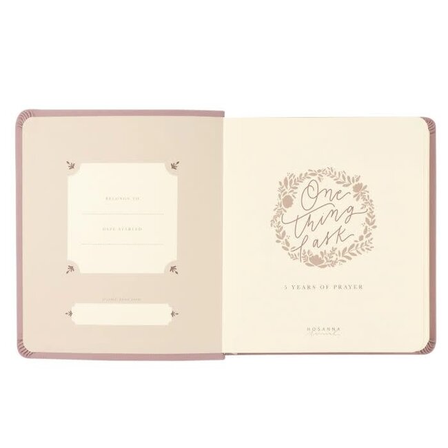 One Thing I Ask 5-Year Prayer Journal: Mauves Theme