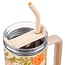 Consider the Wildflowers 40 oz Peach Stainless Steel Tumbler with Reusable Straw - Luke 12:27