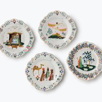 Nativity Dessert Plate Set